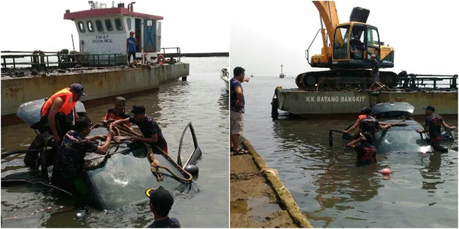 Aneh, Mobil dan Motor Ini Dihanyutkan ke Sungai Sebagai Tumbal?