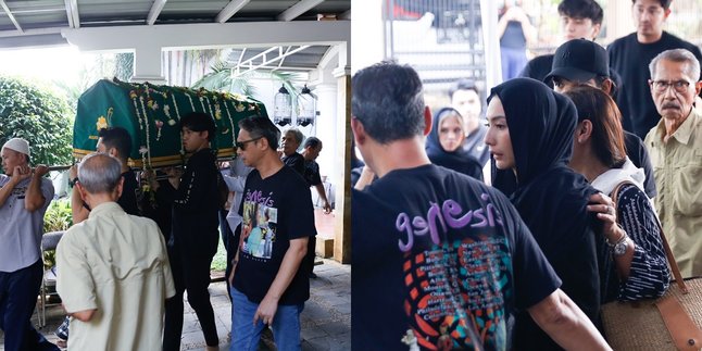 Accompanying Mother to the Final Resting Place, Tyas Mirasih Unable to Hold Back Tears