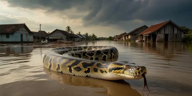 Arti Mimpi Banjir dan Ada Ular: Tafsir Lengkap Menurut Islam dan Primbon