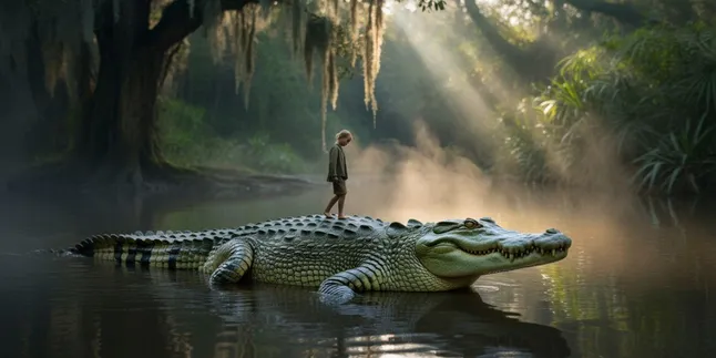 Arti Mimpi Berjalan di Atas Buaya: Makna dan Tafsir Lengkap