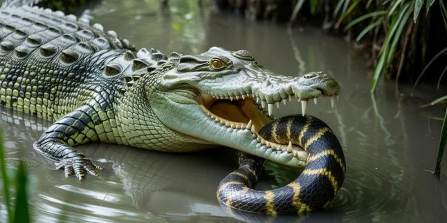 Arti Mimpi Buaya Makan Ular: Tafsir Lengkap dan Maknanya dalam Kehidupan