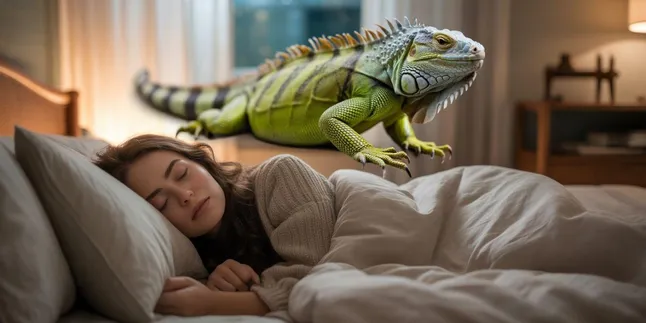 Arti Mimpi Digigit Iguana: Makna dan Tafsir Lengkap