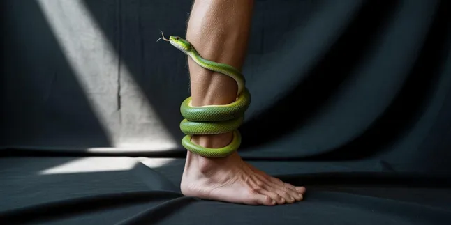 Arti Mimpi Dililit Ular di Kaki Kanan: Pertanda Baik atau Buruk?