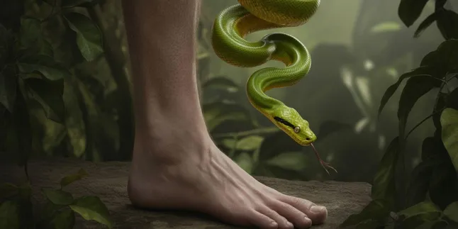 Arti Mimpi Kejatuhan Ular di Kaki: Makna dan Tafsir Lengkap