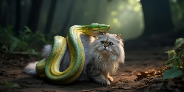 Arti Mimpi Kucing Dimakan Ular: Makna dan Tafsir Lengkap