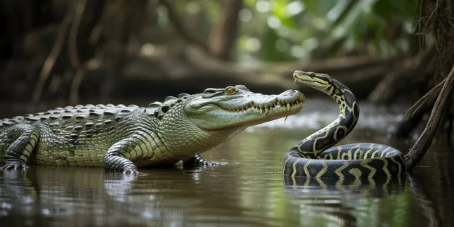 Arti Mimpi Melihat Buaya dan Ular Bertarung: Pertanda Konflik dan Tantangan Hidup