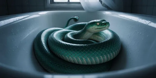 Arti Mimpi Melihat Ular di Bak Mandi: Makna dan Tafsir Lengkap