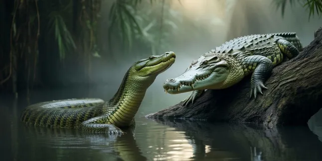 Arti Mimpi Melihat Ular dan Buaya Bersamaan: Makna dan Tafsir Lengkap