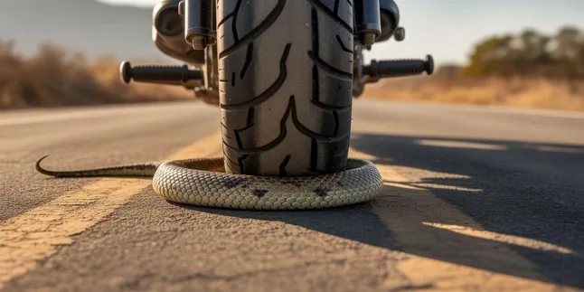 Arti Mimpi Melindas Ular dengan Motor: Makna dan Tafsir Lengkap