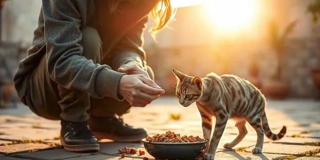 Arti Mimpi Memberi Makan Kucing Kelaparan: Makna dan Tafsir Lengkap