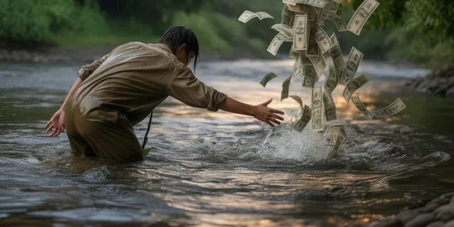 Arti Mimpi Mengejar Uang Hanyut di Sungai: Makna dan Interpretasi Lengkap
