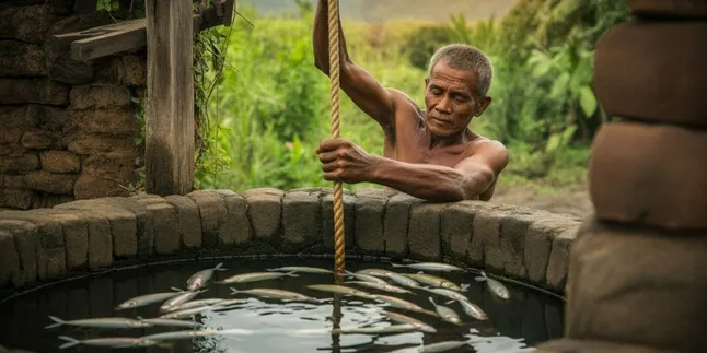 Arti Mimpi Menimba Air di Sumur Dapat Ikan: Tafsir dan Makna Lengkap