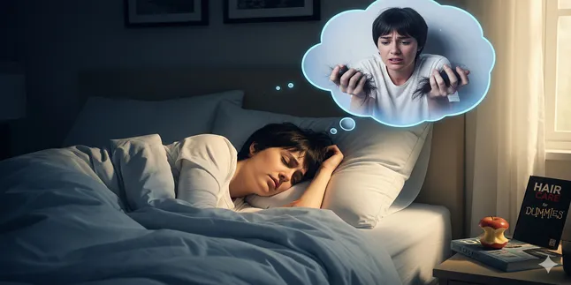 arti mimpi rambut rontok tapi tidak botak