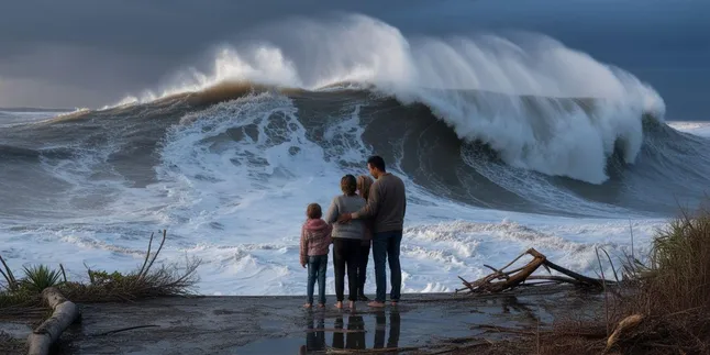 Arti Mimpi Tsunami Besar Bersama Keluarga Tapi Selamat Menurut Islam