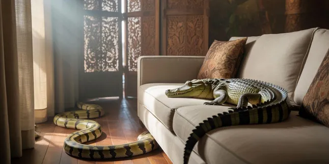 Arti Mimpi Ular dan Buaya Masuk Rumah: Tafsir Lengkap dan Maknanya