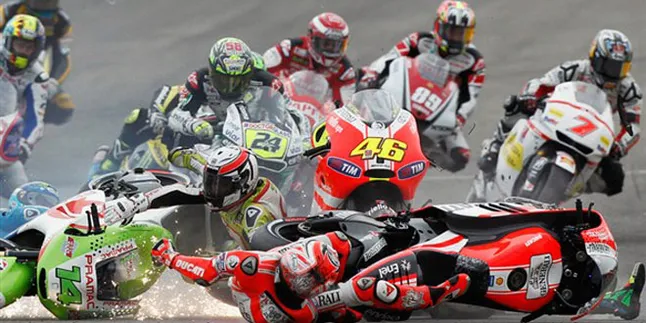 Arya Wiguna Kacaukan Perlombaan Moto GP