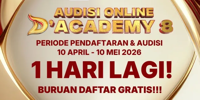 Online Audition D'Academy 8 Only 1 Day Left, Golden Opportunity to Become a Dangdut Star!