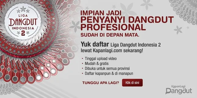 Audisi Online Liga Dangdut Indonesia (LIDA) 2, Gratis! Begini Cara Daftarnya