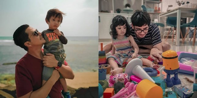 Portraying the Antagonistic Husband in 'SUARA HATI ISTRI', Here are 7 Photos of Them While Caring for Their Children - Their Evil Aura Disappears