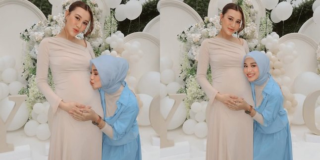 Aurel Hermansyah Kisses Aaliyah's Belly at Gender Reveal, Happy for Ameena & Azura to Have a Baby Brother