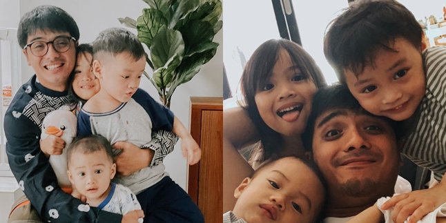 Being a Father of 4 Children But Still Looking Young like a Teenager, Here are 9 Heartwarming Pictures of Ricky Harun Taking Care of His Children