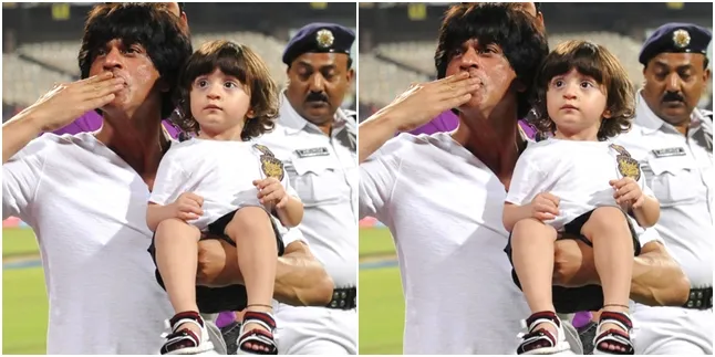 Ayah Manis, SRK Gendong Sayang AbRam Khan Kala Pulang ke Mumbai