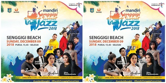 Ayo Hidupkan Lagi Semangat Kebangkitan Lombok di Mandiri Senggigi Sunset Jazz 2018!