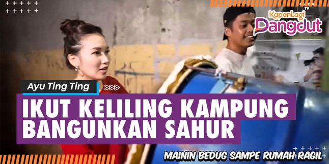 Ayu Ting Ting Participates in Going Around the Village to Wake People Up for Sahur, Familiar with Teenagers Around