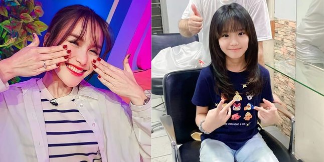 Ayu Ting Ting Turns Her Child's Hair Straight, Netizens Praise Bilqis for Resembling a K-Pop Idol