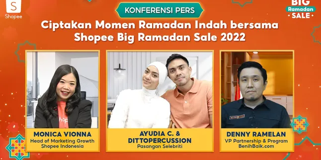 Ayudia dan DITTOPERCUSSION Bagikan Kiat Nikmati Bulan Puasa dengan Shopee Big Ramadan Sale 2022 Ayudia dan DITTOPERCUSSION Bagikan Kiat Nikmati Bulan Puasa dengan Shopee Big Ramadan Sale 2022