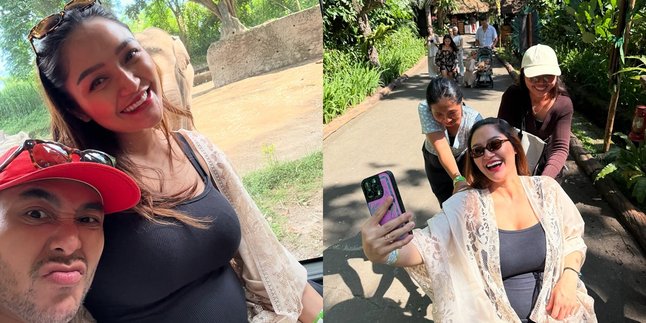 Babymoon to Bali, 7 Snapshots of Siti Badriah Out and About with Her Husband and Child - Baby Bump Growing Larger at 6 Months