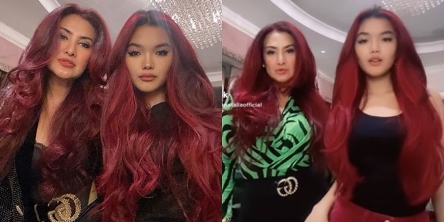 Like Siblings, Here's a Portrait of Liza Natalia with Her Daughter Queennara: Looking Hot and Matching with Red Hair