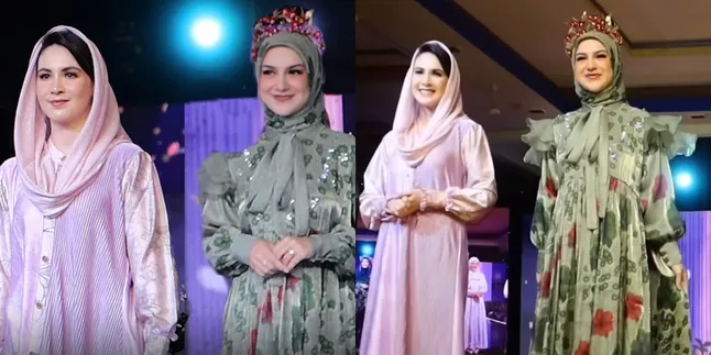 Bak Kembar, Ini 7 Potret Arumi Bachsin dan Irish Bella Fashion Show Bareng di Madura