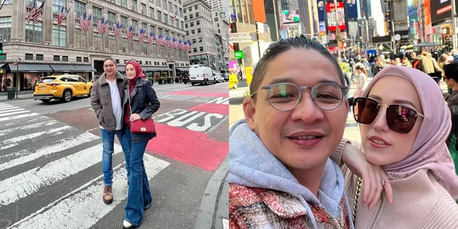 Bak Pengantin Baru Lagi Bulan Madu, Ini 7 Potret Pasha Ungu dan Adelia Wilhelmina Liburan Berdua di New York