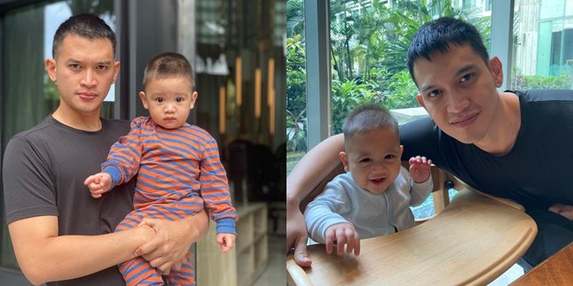 Like a Split Betel Nut, Here are 7 Latest Pictures of Baby Athar who is Growing and Resembling Rezky Aditya