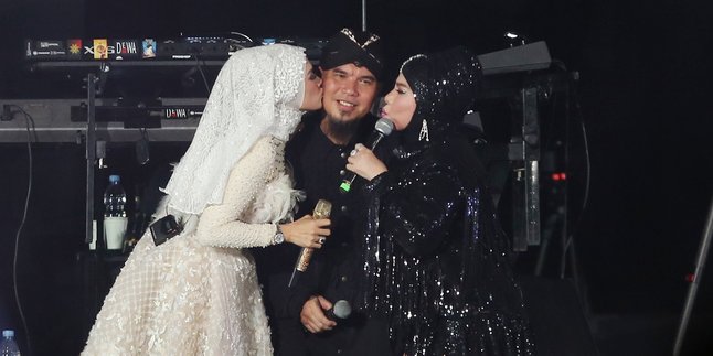 Bangga dengan Suami Tercinta, Mulan Jameela Cium Ahmad Dhani di Konser Dewa 19