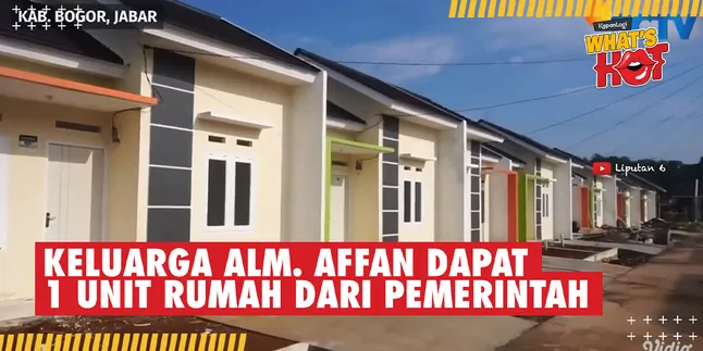 Many Assistance for the Family of the Late Affan, Government Provides 1 Subsidized House