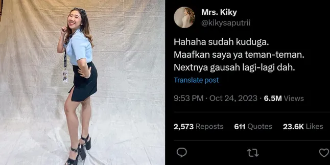 Banyak di Cut Saat Roasting Ganjar Pranowo, Kiky Saputri Ungkap Gak Mau Roasting-roasting Lagi!