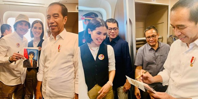 Father Loves Child, Vino G Bastian Asks Jokowi to Sign His Daughter's Painting