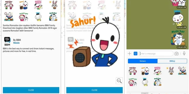 BBM Rilis Sticker Ramadan, Bikin Chatting Semakin Ekspresif!