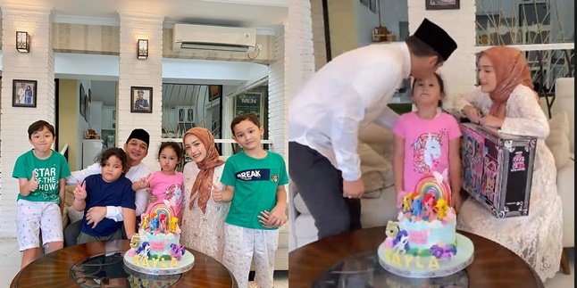 Different from Most Artist's Children, Here are 7 Photos of Pasha Ungu's Child's Birthday Celebration - Adelia which is Still Festive Despite being Simple and Without Decorations