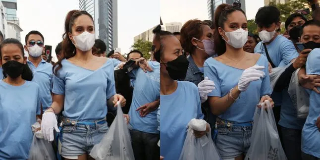 Beda dari Seleb Lain, Ini 9 Potret Cinta Laura di Citayam Fashion Week Bukan Catwalk Tapi Aksi Pungut Sampah - Langsung Banjir Pujian