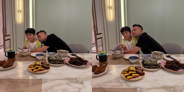 Different from the First Complete Gathering, 7 Photos of Raffi Ahmad and Rafathar for Their Second Suhoor During Fasting Just the Two of Them