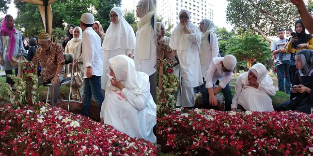 Begini Suasana Pemakaman Ayahanda Cynthia Lamusu dan Surya Saputra
