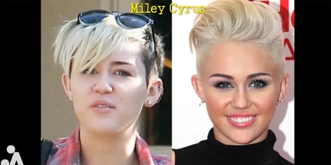 Begini Wajah Seleb Hollywood Sebelum dan Setelah Pakai Make-Up