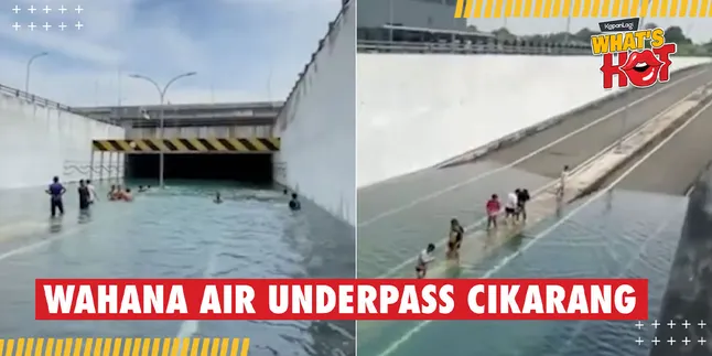 Not Receding, Clear Flood in Cikarang Underpass Becomes a New Attraction for Local Residents