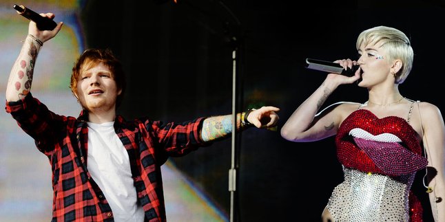 Benarkah Ed Sheeran Musuhi Miley Cyrus? Ini Jawabannya