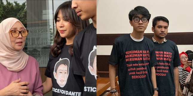 Form of Support for Dante, Several People Wear Shirts with 'Death Penalty' Written in the Courtroom