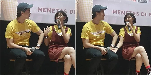 Beradegan Mesra di 'EGGNOID', Bikin Morgan Oey & Sheila Dara Tersipu Malu