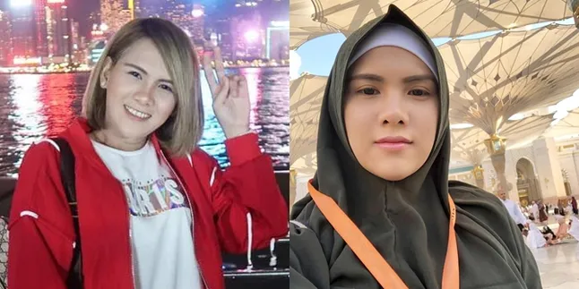Berangkat Umrah, Evelyn Nada Anjani Menangis - Perlihatkan Wajah Cantik Berhijab